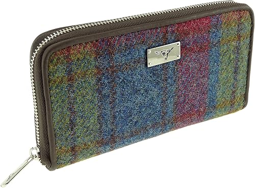 harris tweed zip purse