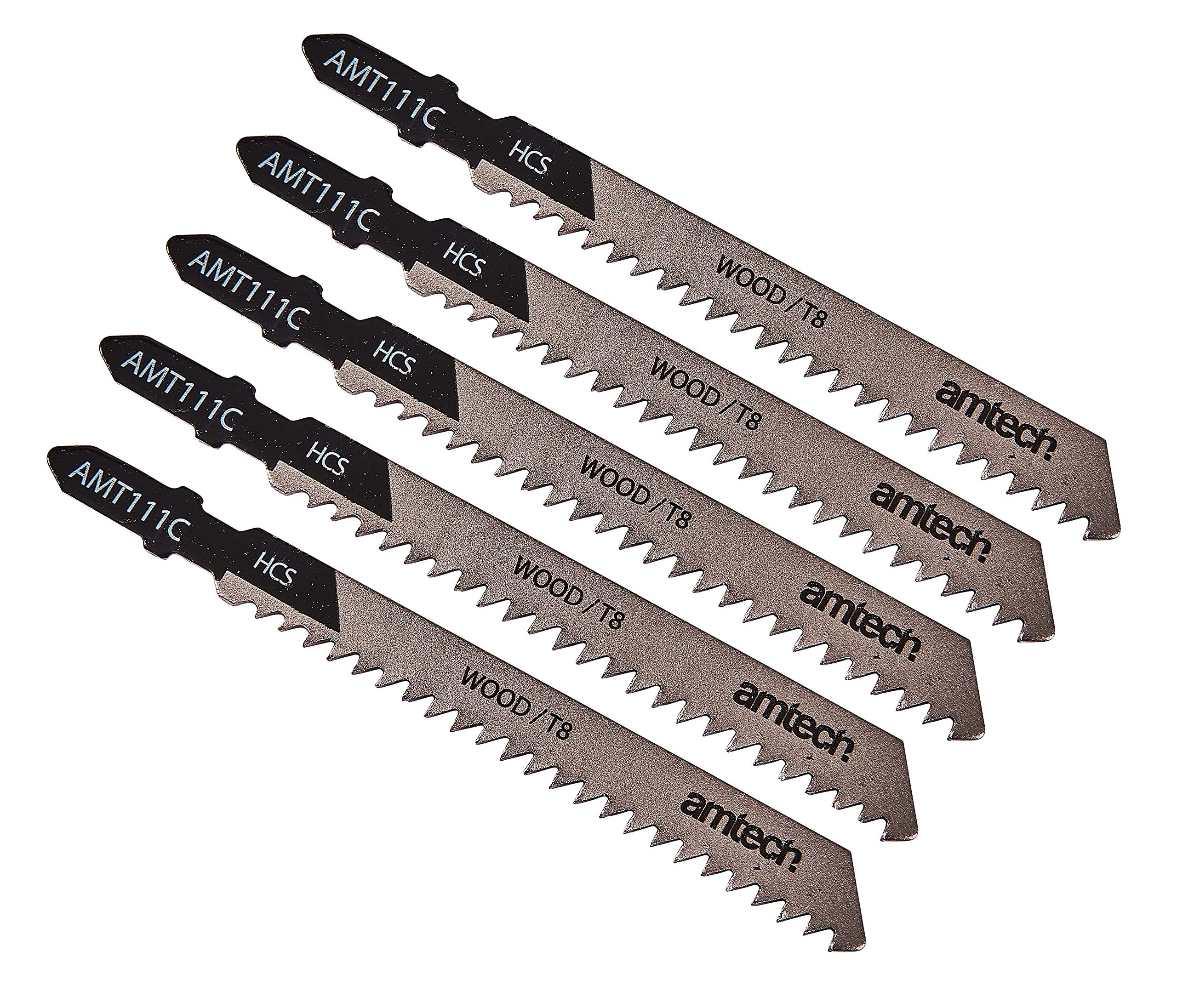 Amtech M1600 5 Piece wood jigsaw blade set (AMT111C)