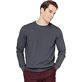 State Cashmere Men's Essential Crewneck Sweater 100% Pure Cashmere Classic Long Sleeve Pullover