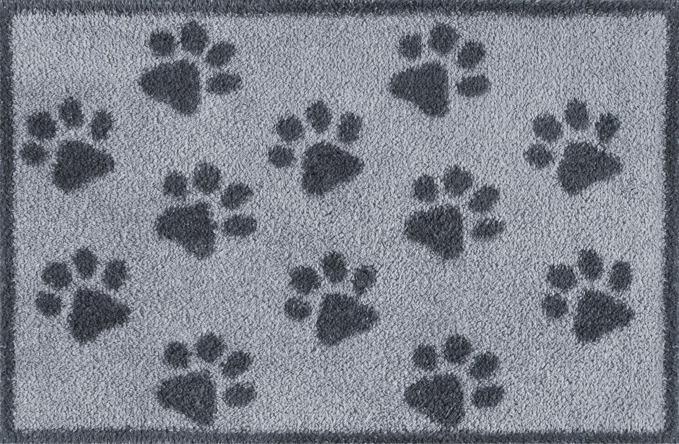 Turtle Mat, Small 40x60cm Paws Grey Highly absorbent Indoor barrier mat with Multi-Grip backing