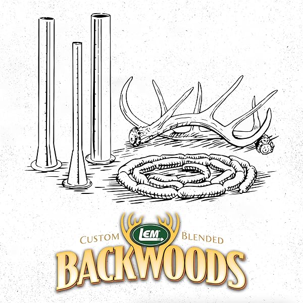 LEM PRODUCTS BACKWOODS ORIGINAL JERKY SEASONING, IDEAL FOR WILD GAME AND DOMESTIC MEAT, SEASONS UP TO 25 POUNDS OF MEAT, 18.3 OUNCE PACKET WITH PRE-MEASURED CURE PACKET INCLUDED
