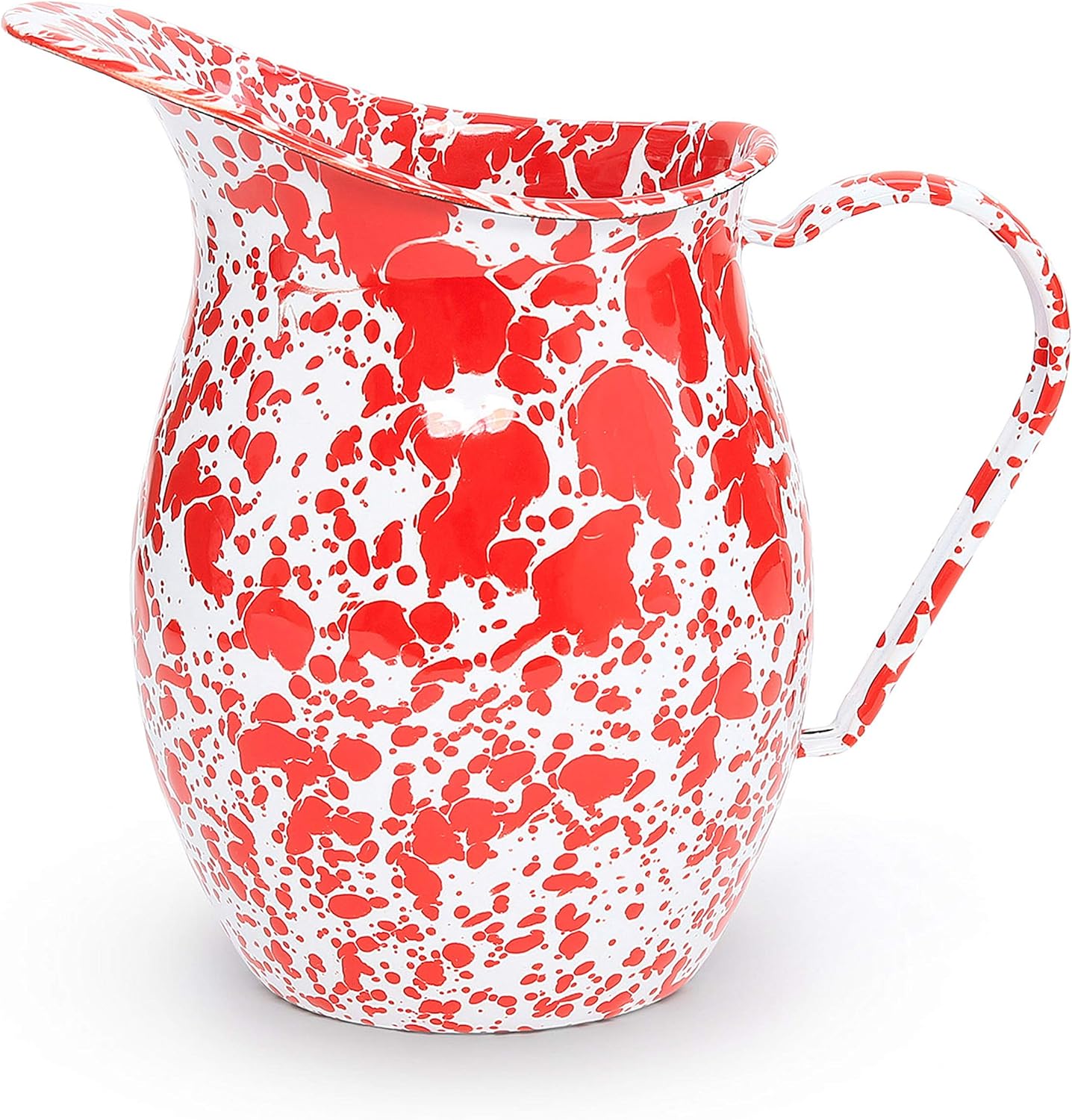 Best Vintage Black And White Speckled Enamel Tea Kettle