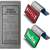 DTLgear Trek Stand Flexible &amp; Bendable Phone and Small Tablet Holder | For Airplane Tray Table, Bed, Desk, Treadmill, Hotel, Kitchen, Plane Travel