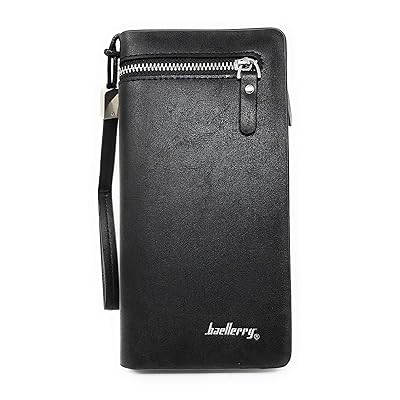 Baellerry Men's Bifold Long Wallet en Negro Paraguay Ubuy