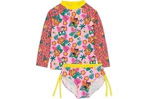 PAW PATROL Swimsuit Girls Toddlers 2 Piece T-Shirt Bikini Bottoms Swim Set