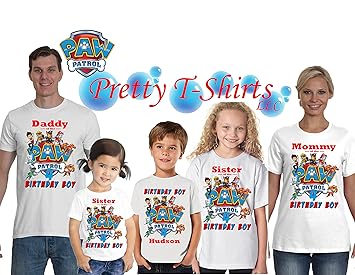 camisetas familiares para cumpleaños
