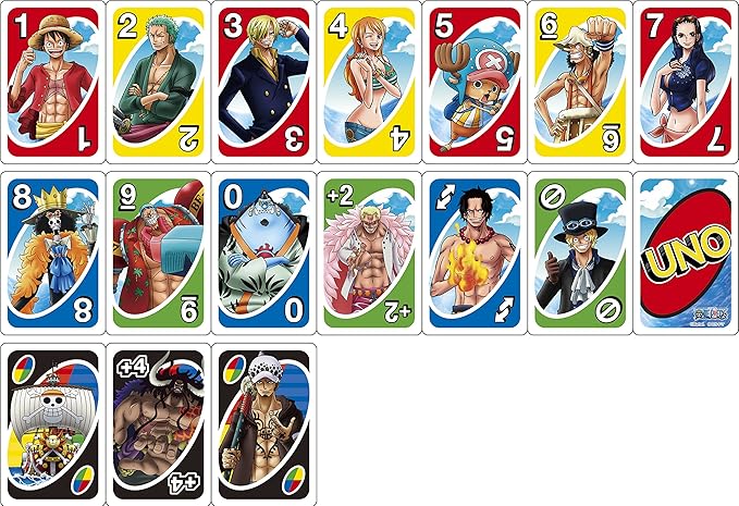 Amazon Com Mattel Uno One Piece Toys Games