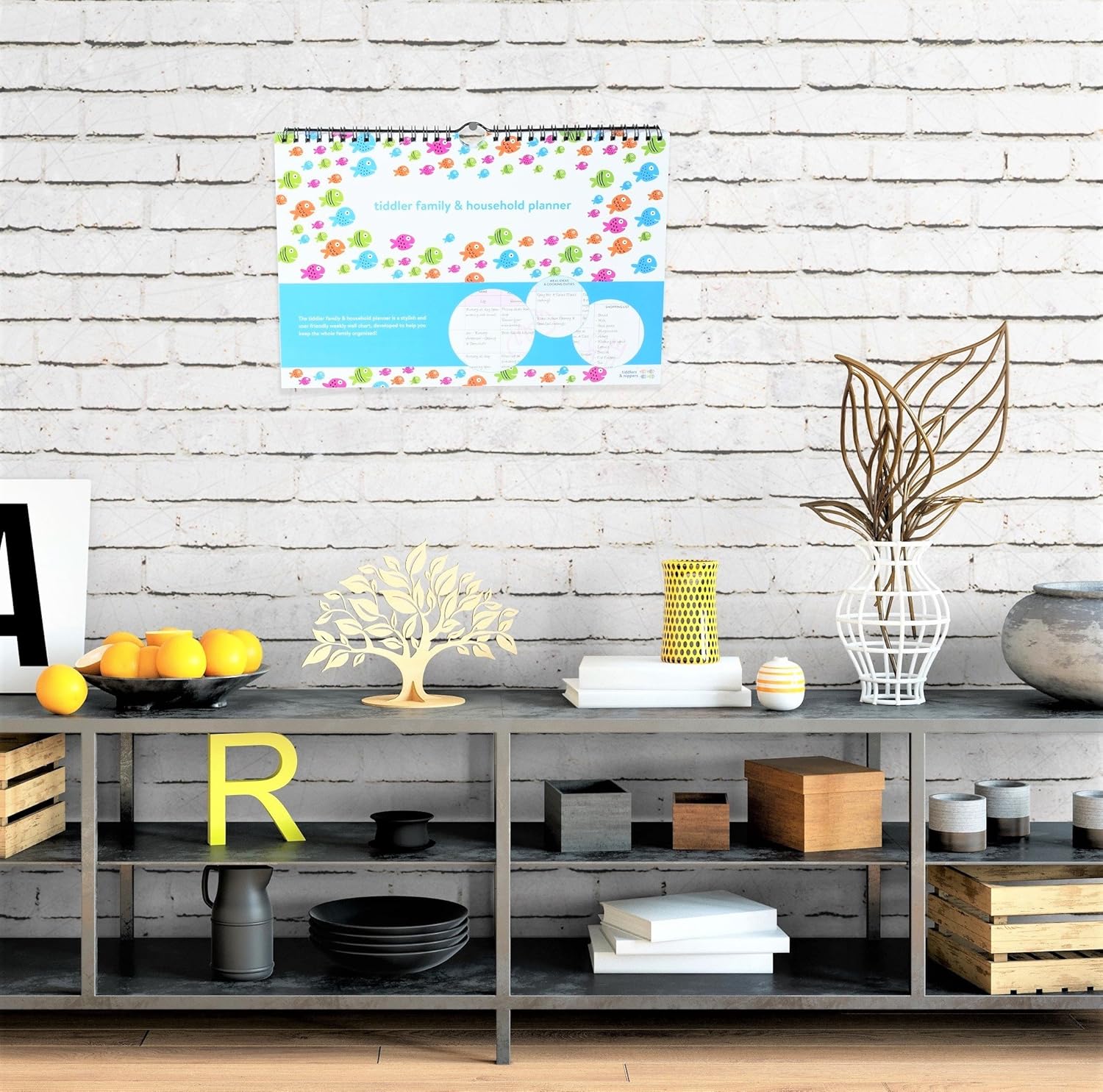 tiddler Family & Household Planner, Friendly Fish, A4 - Image 4