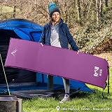 Trail Outdoor Leisure Trail Self-Inflating Camping Mat 5cm Purple 186x53x5cm view 3