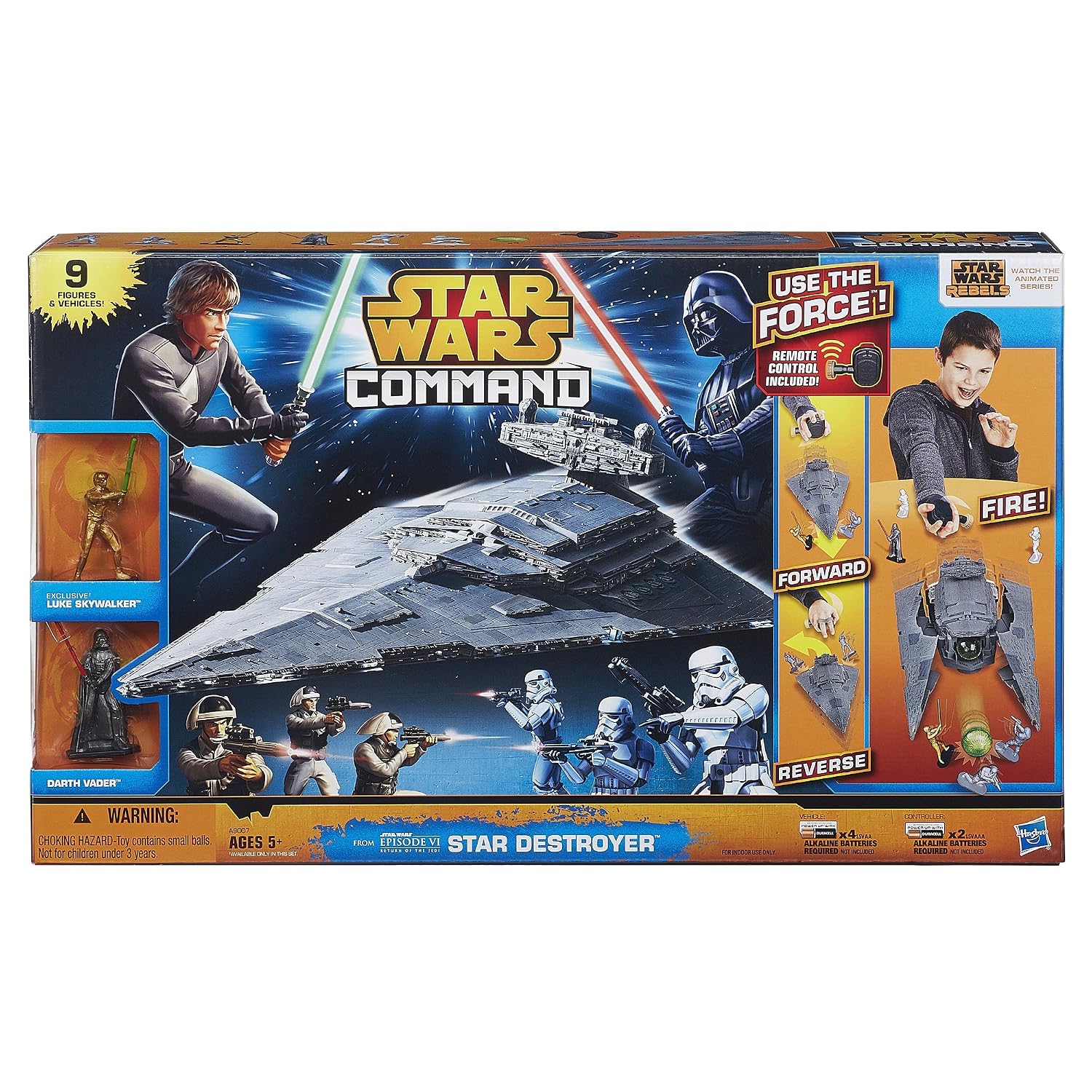 star wars figuren spielzeug Star Wars Destroyer Spielset- Sternenkreuzer (mit Fernbedienung) und 9