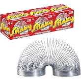 Slinky Original Walking Spring Toy, 3-Pack Metal Slinky, Fidget Toys, Party Favors and Gifts, Kids Toys for Ages 5 Up, Amazon Exclusive