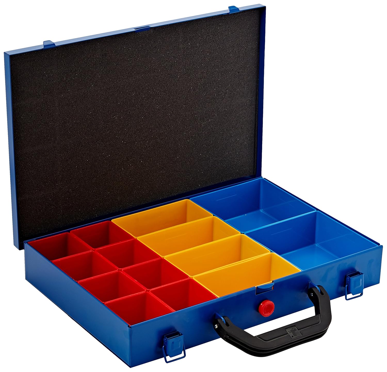 Allit Metal Hardware Box with 48Shallow Removable Compartments in 3