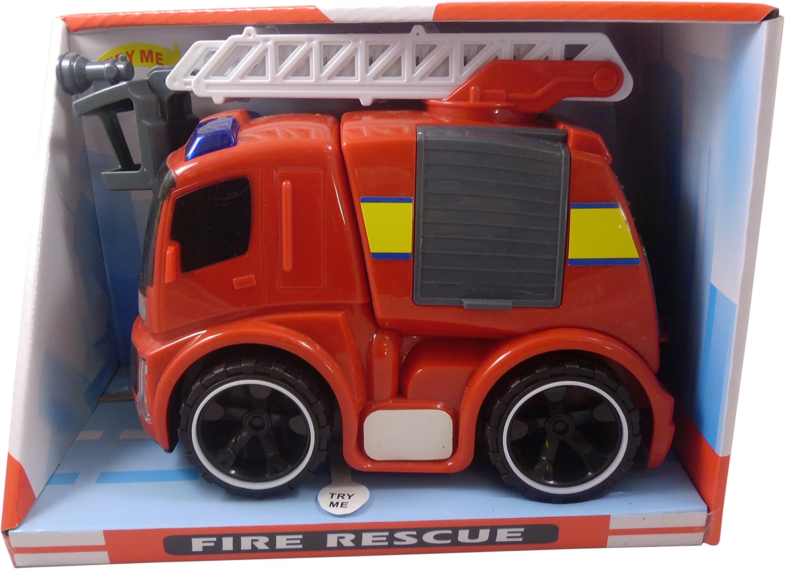 18cm Fire Rescue Engine with Lights and Sound - Boys Toys - Emergency Vehicle Toys