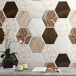 FunStick 15 Sheets Hexagon Peel and Stick