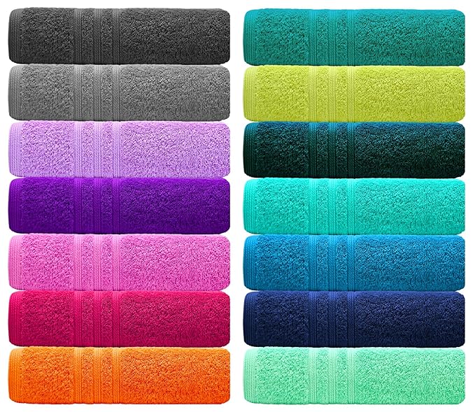 Lashuma Küchenhandtücher Set, 4 Stück kleine Handtücher London, Farbe: Marine Blau, Gästehandtuch 30x50 cm