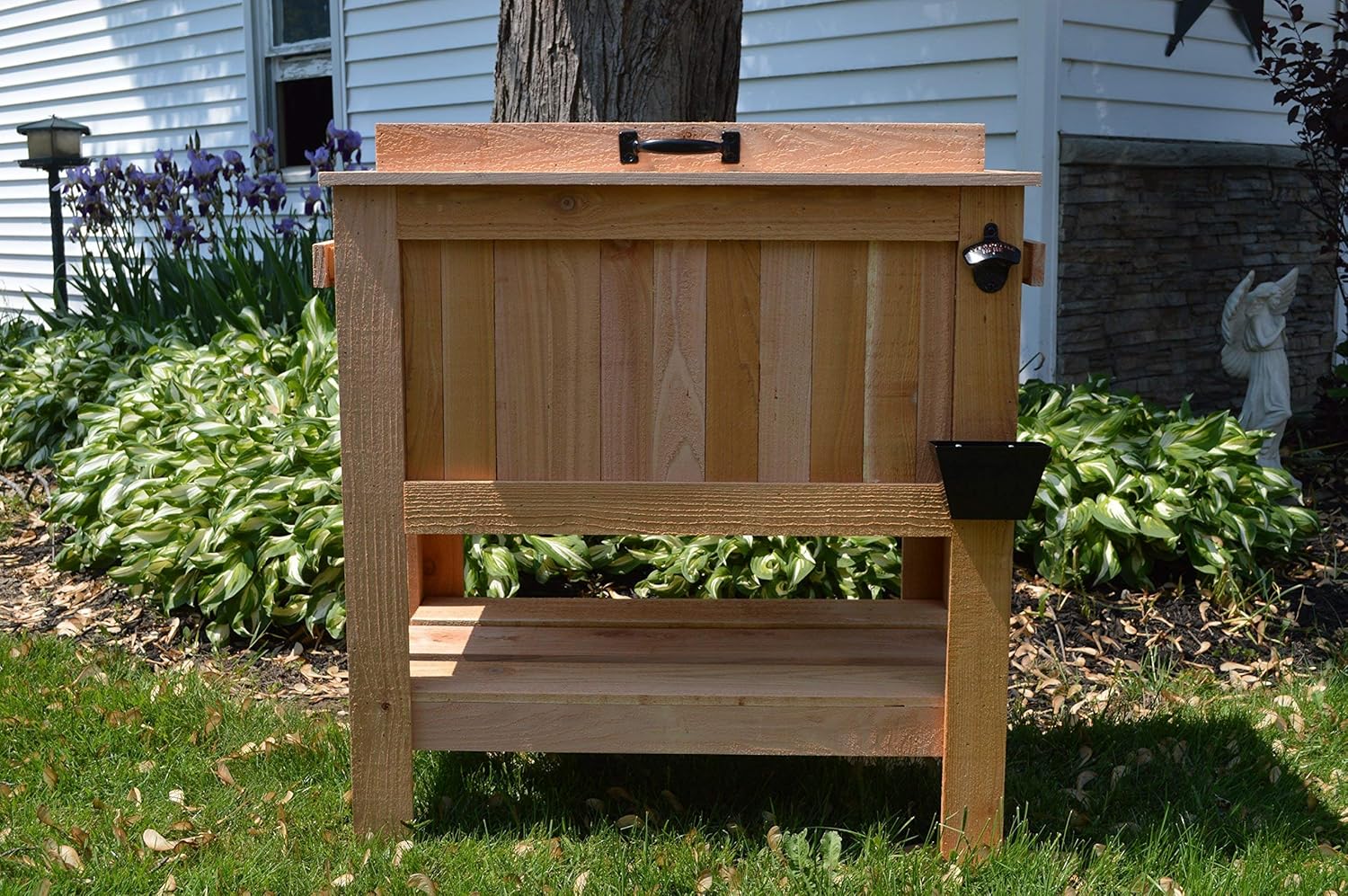wooden ice chest cooler