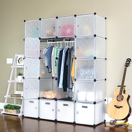 Unicoo Multi Use Diy 20 Cube Organizer Wardrobe Bookcase