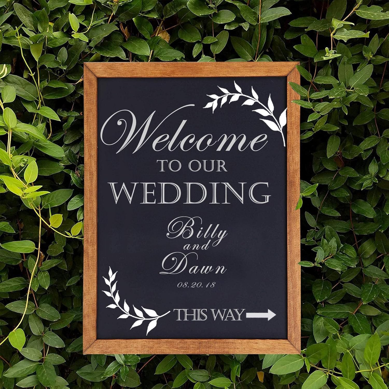 Premium Magnetic Decorative Hanging Chalkboard with Rustic Pine Wood, Use with Regular or Liquid Chalk, Non Porous Wall Blackboard for Home, Classroom, Office … (11 x 14) : Office Products