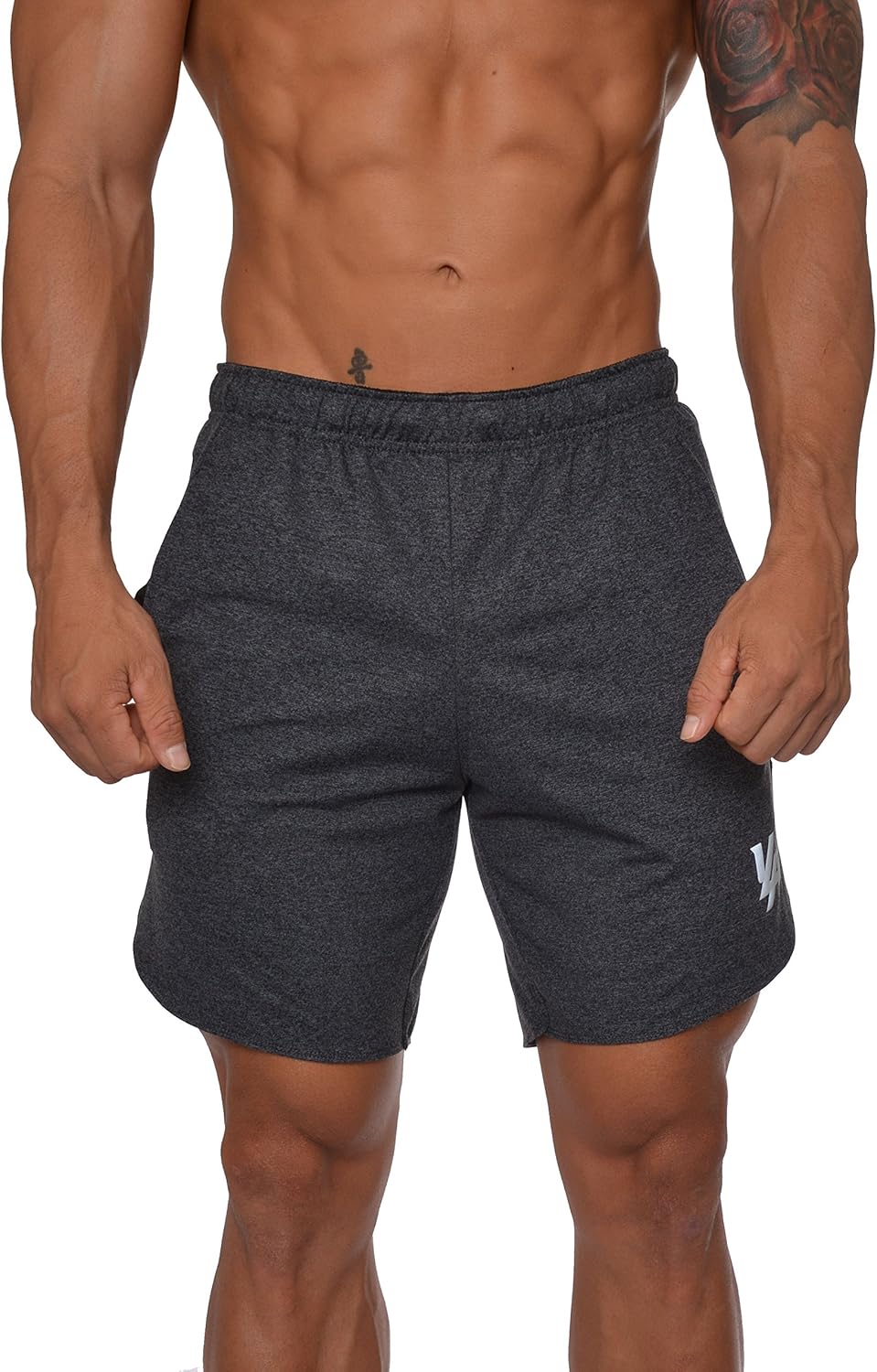 YoungLA Men's Running Shorts Athletic Gym Workout Powerlifting 104: Clothing