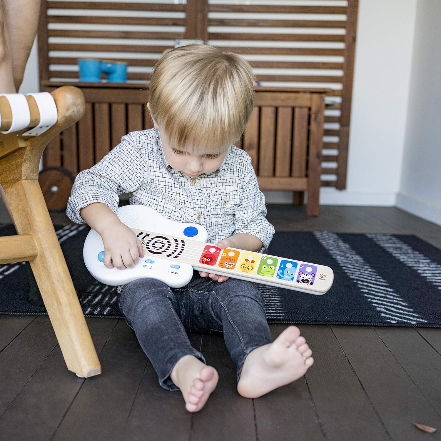 Baby Einstein Strum Along Songs Magic Touch Musical Wooden Electronic Guitar Toy, 12 Months and Up : Baby