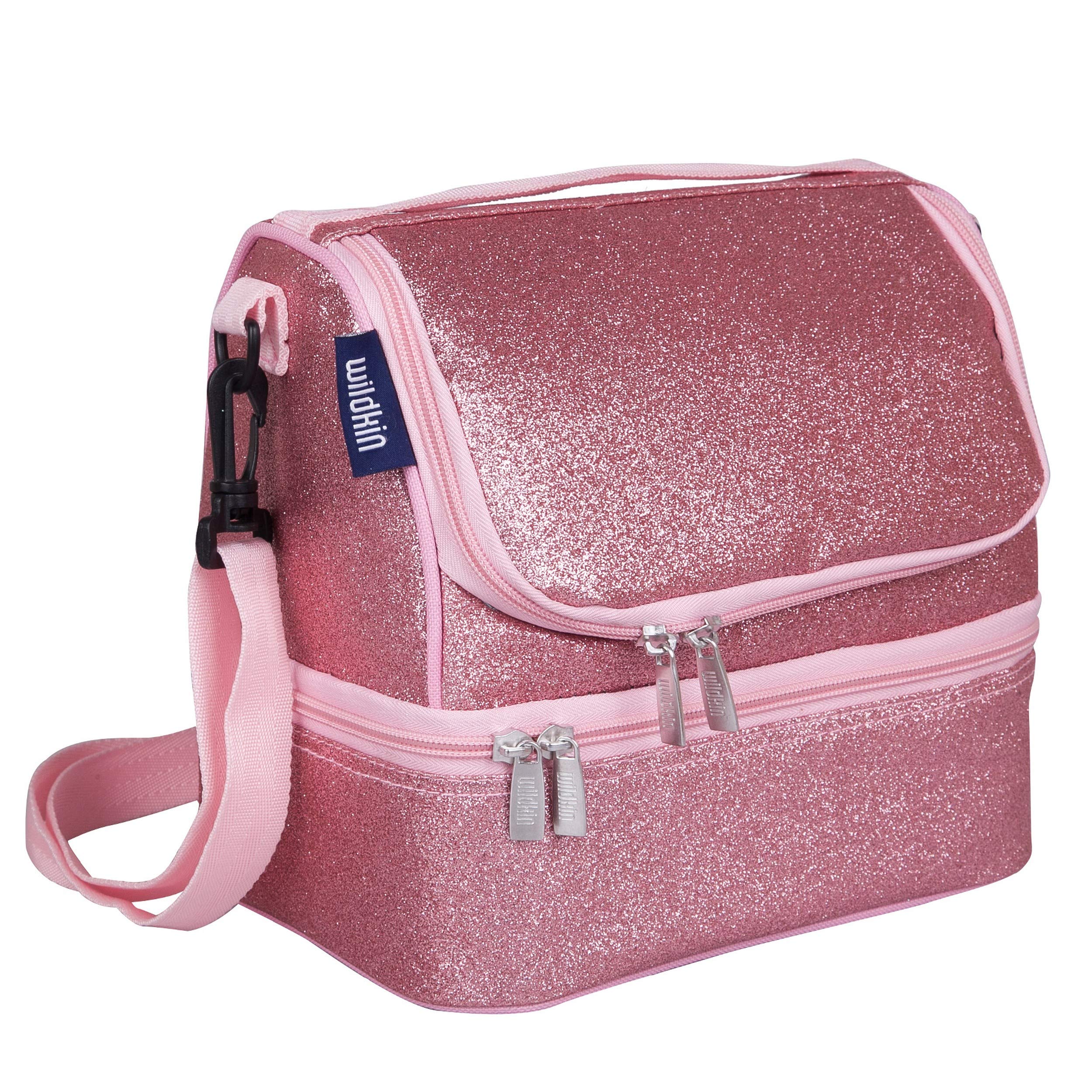 Wildkin 52902 Lunch Bag, One Size, Pink Glitter