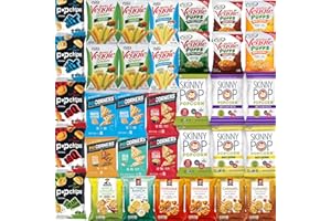 Healthy Snacks Variety Pack for Adults - 35 Pack | Healthy Chips, Popcorn & Crisps - Snack Box Variety for Home or Office by Stuff Your Sack