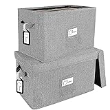 Vinyl Record Storage Box Set of 2 - for 7"/45 RPM