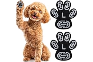 EPAWPA Dog Paw Protector, Anti-Slip Pads for Senior Dogs on Hardwood Floors and Hot Pavement, Strong Traction Stickers for Feet, 5 Sets (20 Pcs) L