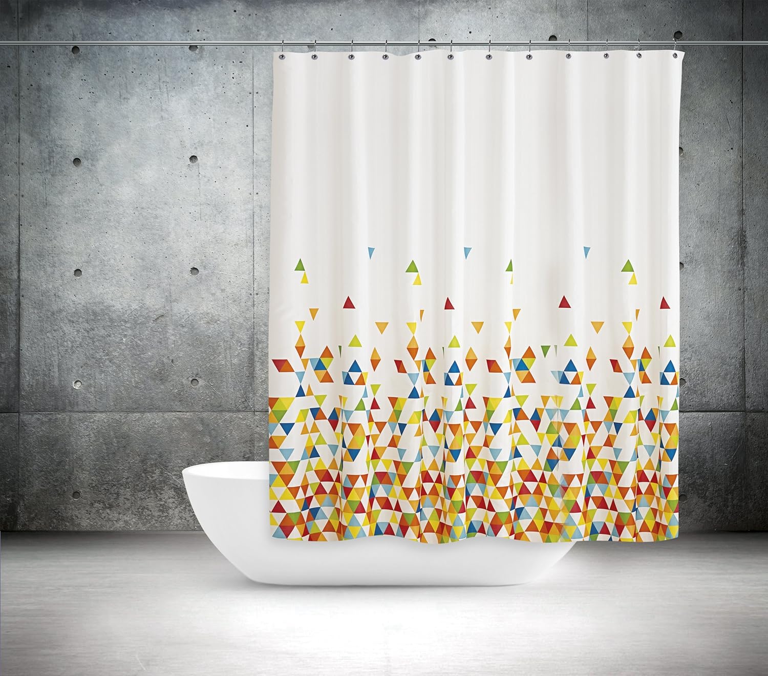 Quality Extra Wide Fabric Shower Curtain World Of Colours 240 X