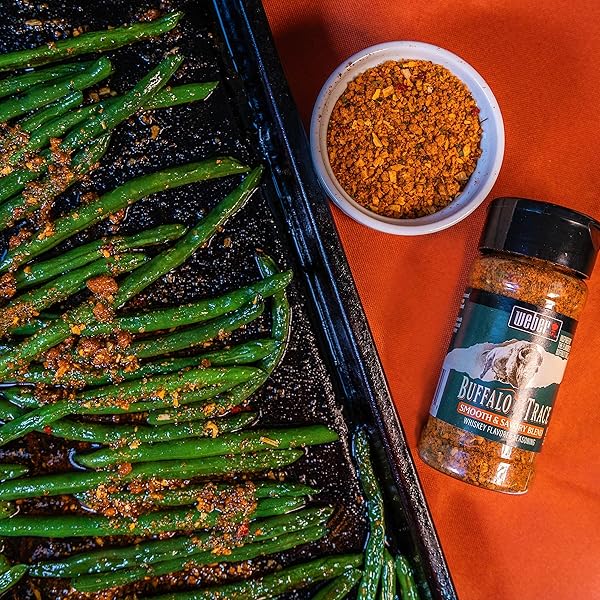 WEBER BUFFALO TRACE WHISKEY FLAVORED BBQ SEASONING, 6.5 OZ