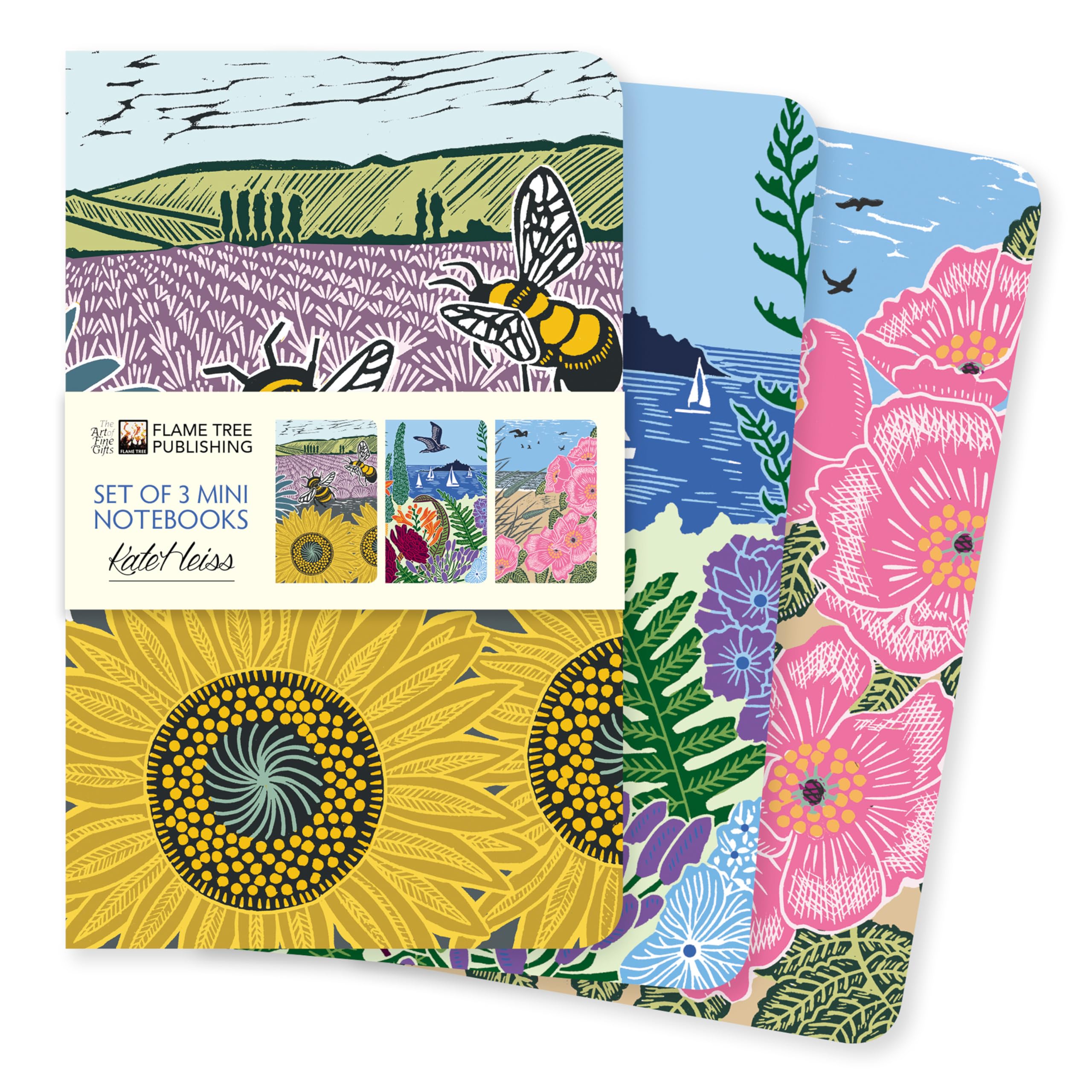 Kate Heiss Set of 3 Mini Notebooks (Mini Notebook Collections)