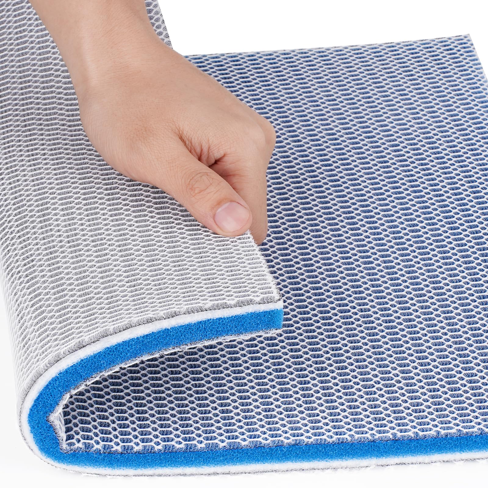 Photo 1 of Aquarium Filter Media Sponge Pad, Multi-Layer Foam Filter Floss for Fish Tank Filters Accessories (15.75"x11.81"x0.6")
