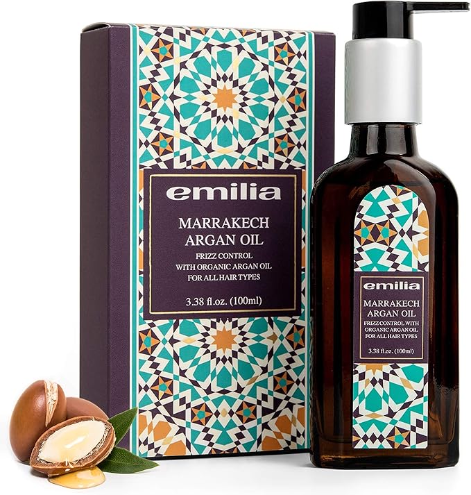 Emilia Marrakech Argan Oil Hair Treatment with organic Oil with Pump