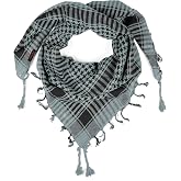 Desert Shemagh Scarf - Stylish &amp; Versatile Fashion Scarf for Men &amp; Women | Large Square Cotton Keffiyeh, Wear as an Arabic Head Wrap, Neck Bandana or Face Cover for Winter, Summer and Outdoor Use