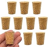 EISCO 10PK Cork Stoppers, Size #8-17mm Bottom, 22mm