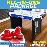 SereneLife Air Hockey Table Compact Arcade Game with LED Scoreboard view 7