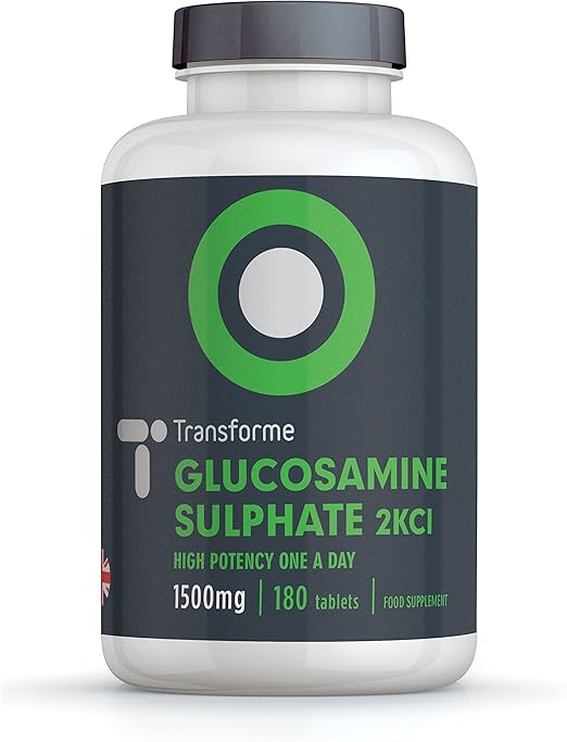 Glucosamine Sulphate 2KCl 1500mg 180 Tablets, 6 Month Supply, Vegan