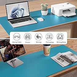 Aothia Leather Desk Pad Protector, Office Desk