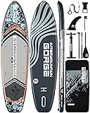 11'x34 Ultra Wide Paddleboard, Inflatable SUP&430lb