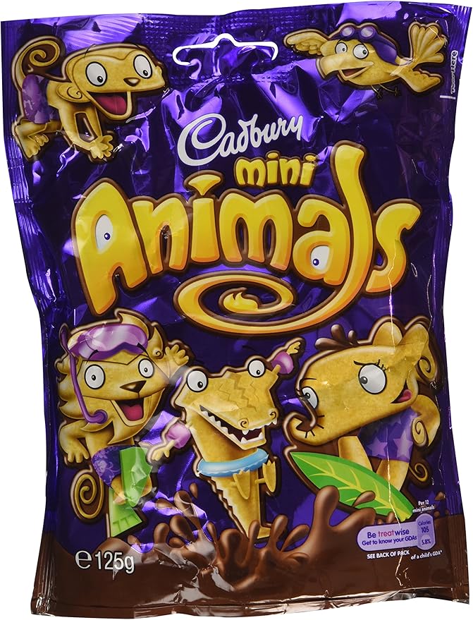 Cadburys Animals Mini Pouch 125g Amazon.co.uk Grocery
