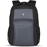 Victorinox Energy 16" Laptop Backpack - Slim Backpack for Business & Travel - Laptop Compartment - Airflow Back Padding - Lightweight & Durable - Black/Grey