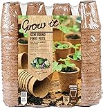 Gardman 6cm Fibre Pots Round Value Pack (Pack of 96)