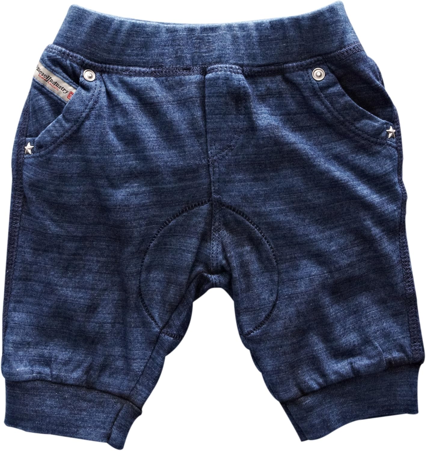 DIESEL Baby Girl's Soft Denim Cropped Pants Mid Blue 6 Months Amazon
