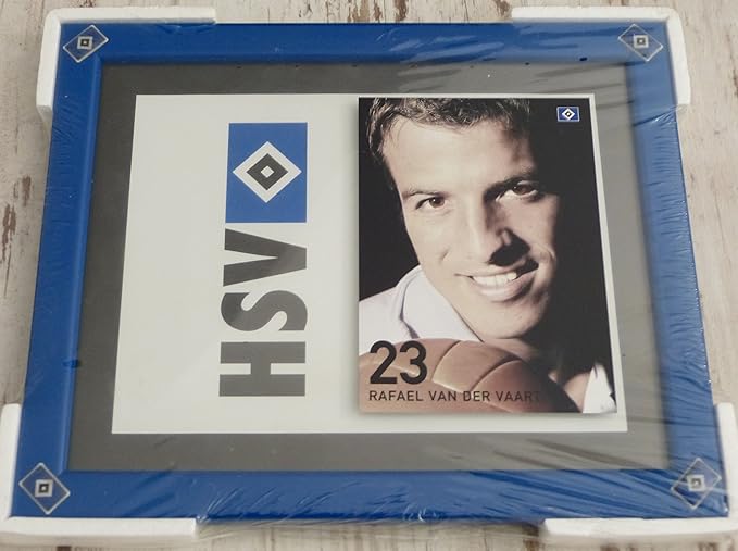 Original Hamburger Sv Hsv Hamburg Bilderrahmen Inkl Autogrammkarte Ak Rafael Van Der Vaart Saison 2007 2008 Rar Amazon De Garten