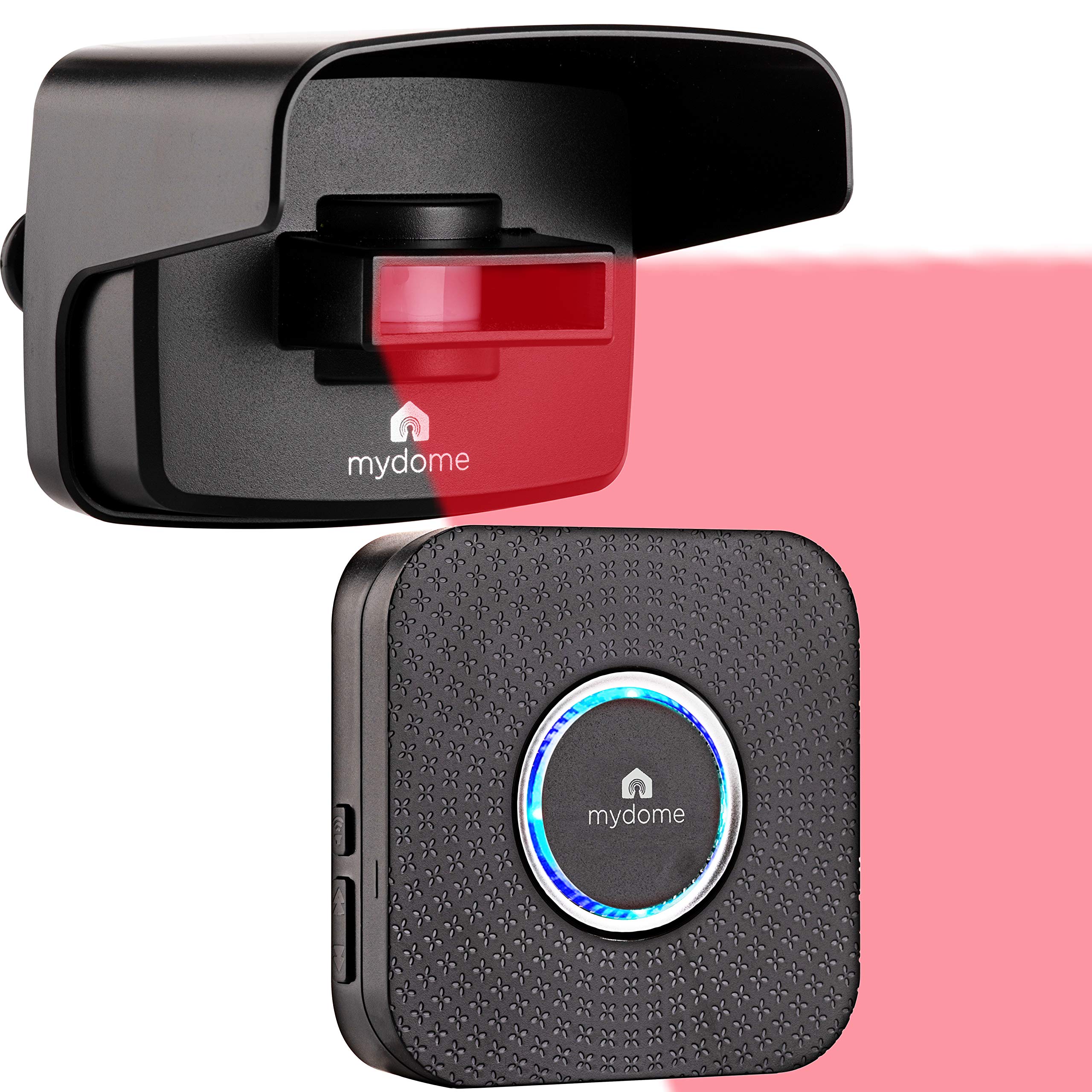 Switched On Products Mydome Wireless Driveway Motion Alarm | DIY Home Security Motion Sensor Plugin Chime Kit, Designed for Gardens, Sheds & Outdoor Security, Clear Audio & Visual Notification