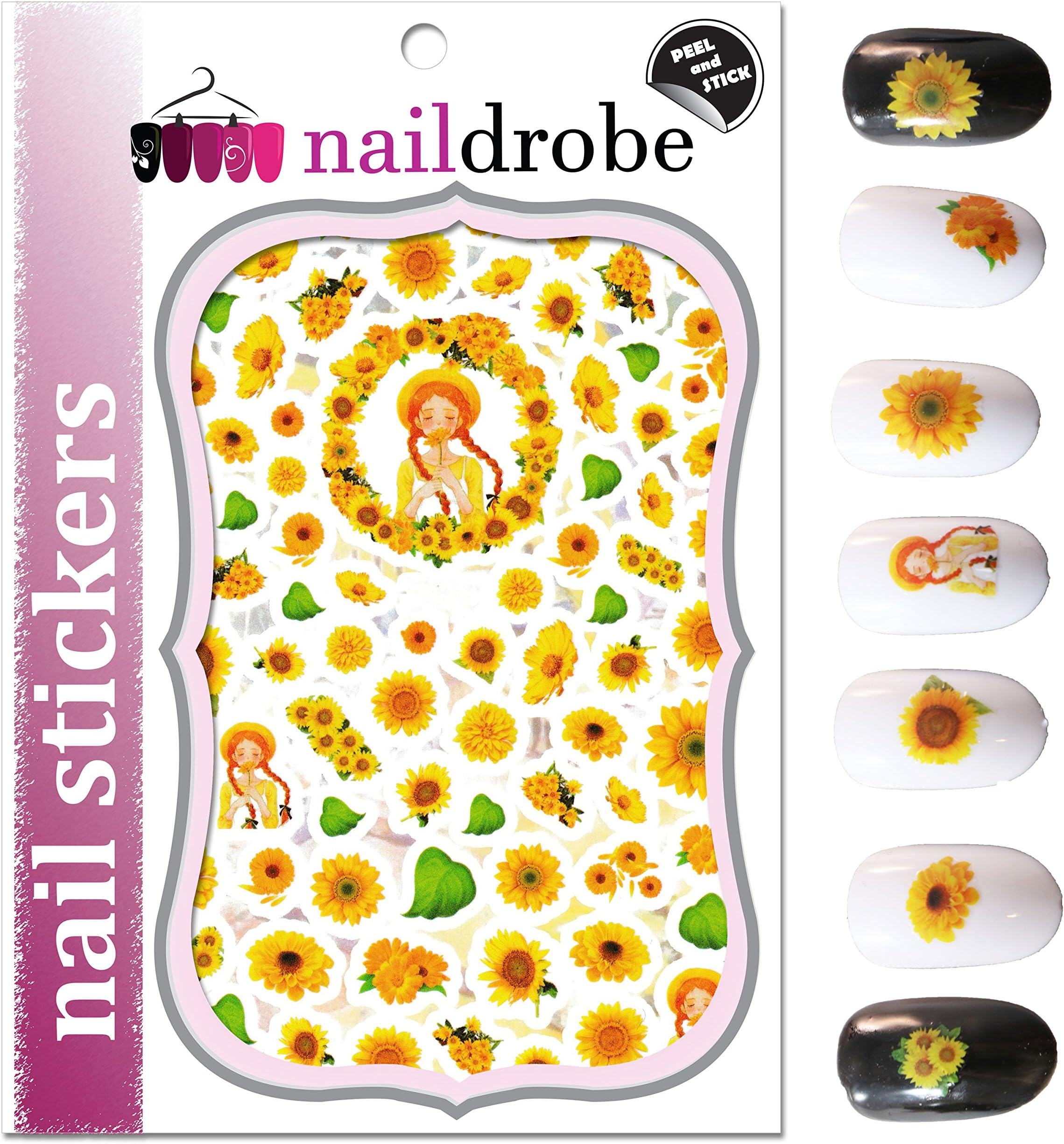 Naildrobe Sunflower Nail Stickers