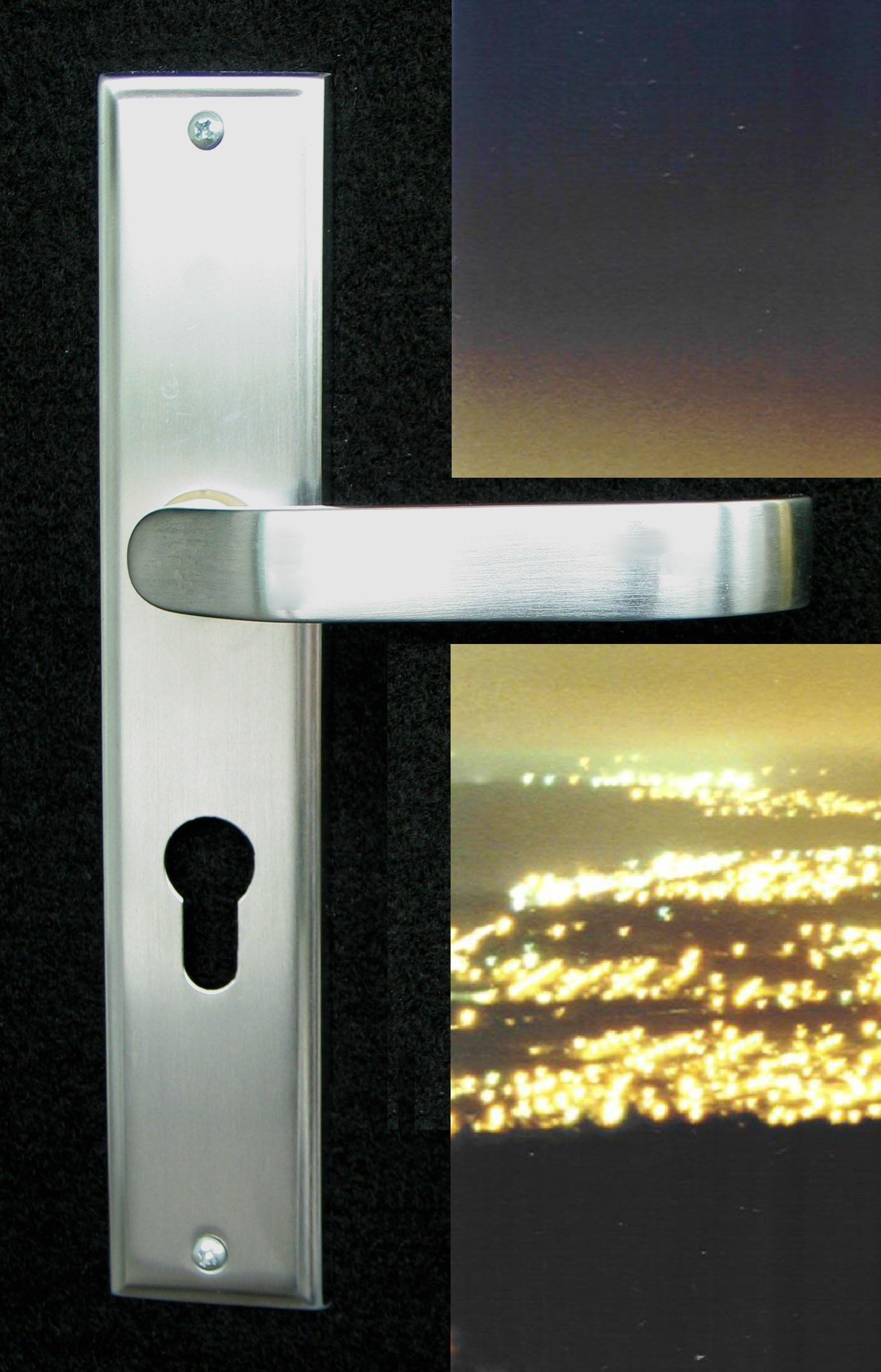 Sliding Door Handle Lockset Hardware Plaza Sliding Patio Door Lock in Antique Nickel Finish