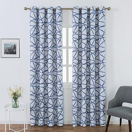 Top Finel Irregular Stripes Thermal Insulated Blackout Window