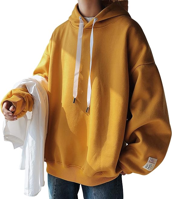 Amazon 裏起毛 厚手 無地 防寒 フード付き ゆったり カジュアル パーカー メンズ スウェット トレーナー トレーナー パーカー 通販