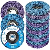 10 Pack Strip Discs Stripping Wheel 4 inch for Angle Grinder Clean and Remove Paint Coating Rust Welds Oxidation (4" x 5/8")